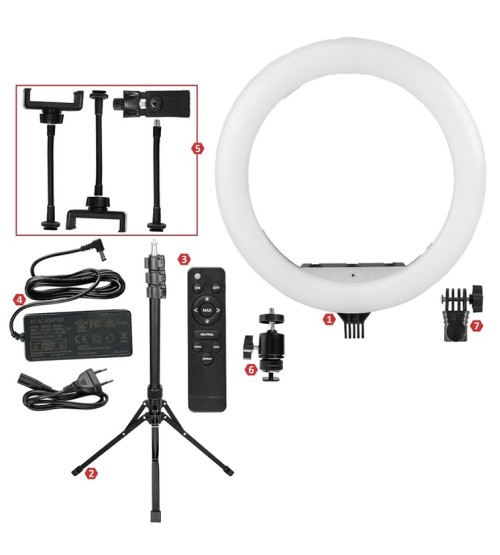 Takara Ringo 218 Ring Light Bi-Color Video Lampu LED 18 Inch